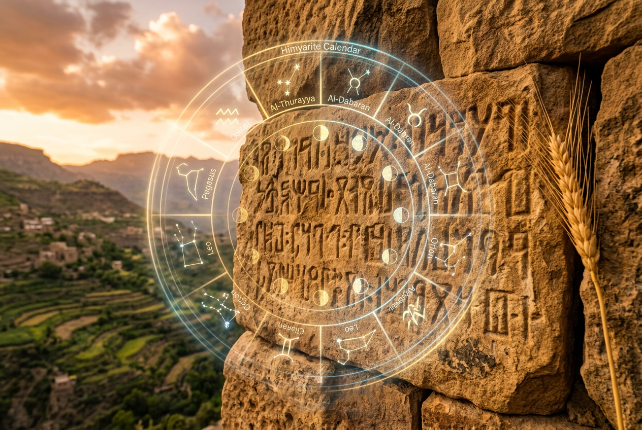 التقويم الحميري: عبقرية الزمن والزراعة في حضارة اليمن القديم